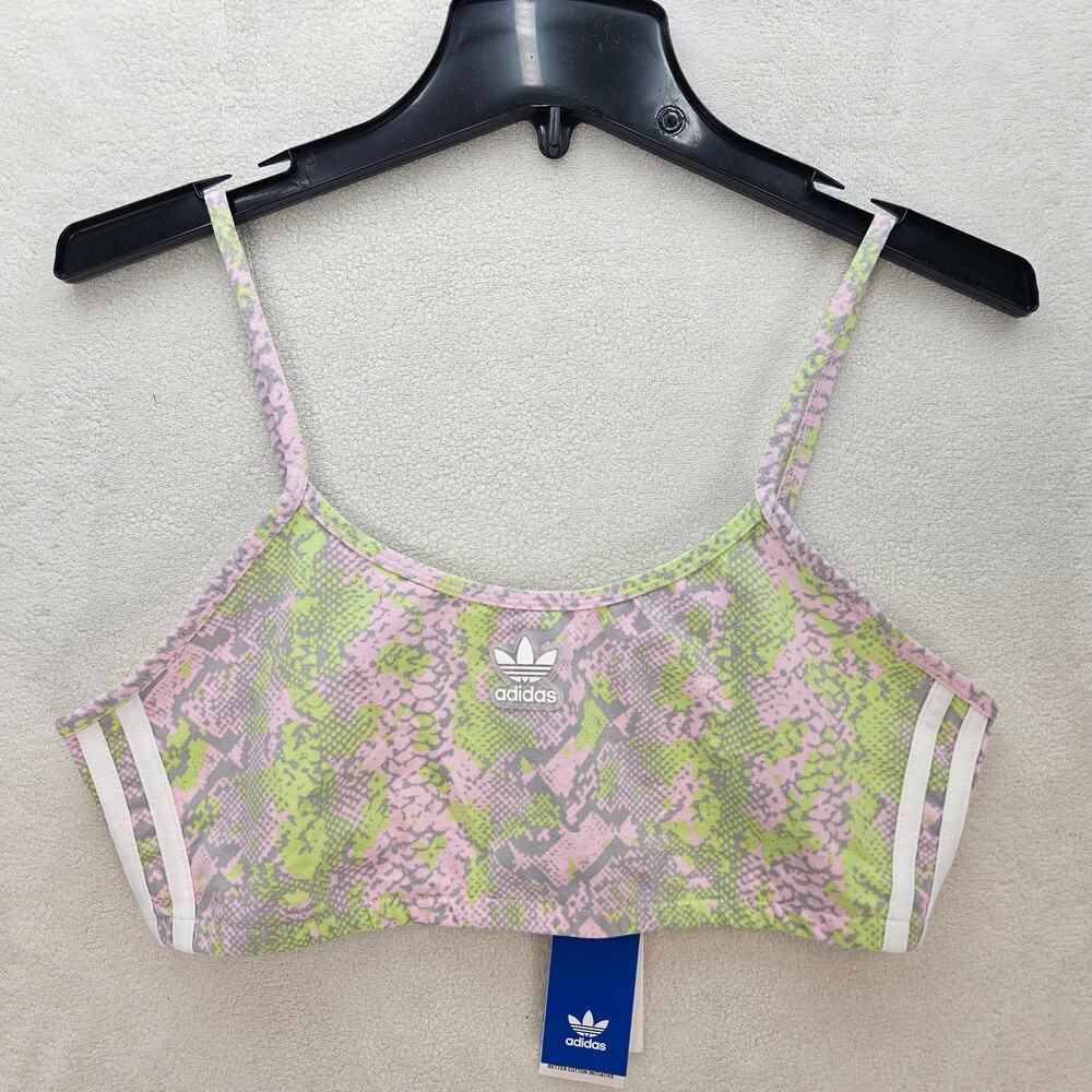 ADIDAS ORIGINALS WOMEN'S LARGE SNAKE PRINT BRA NWT HT5961